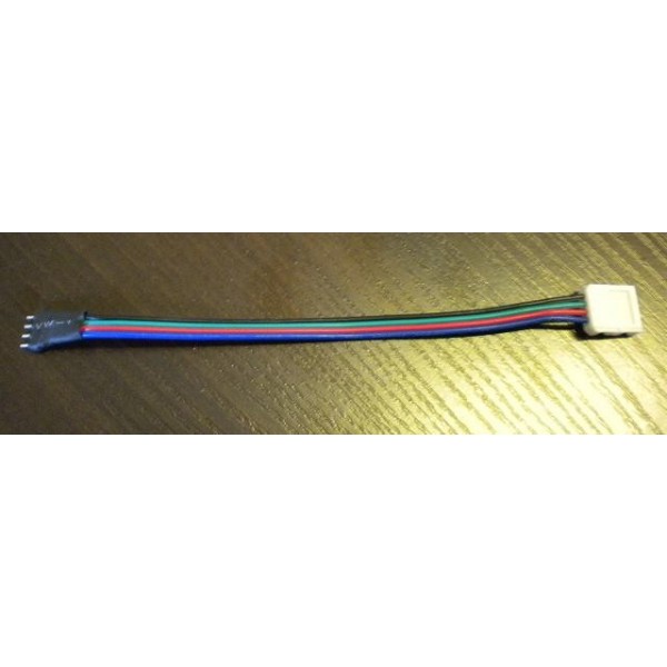 Yłączka RGB taśma do kontrolera z gniazdem 4-pin, 10mm, 4-punktowa