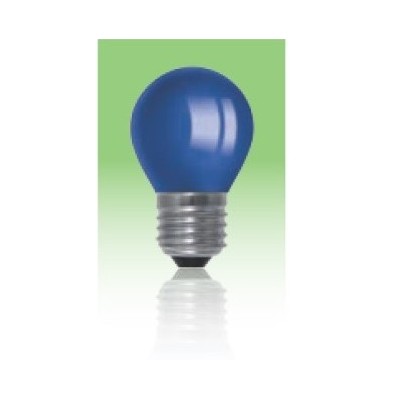 Żarówka LED  E27 1W kulka - niebieska.