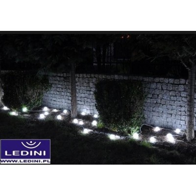 Ogrodowe kule LED do podświetlenia ogrodów, świecąca girlanda - SZNUR 40szt